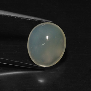 Opale di fuoco naturale bianco da 5,14 ct, trasparente, trasparente/traslucido