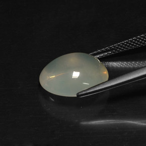 Opale di fuoco naturale bianco da 5,14 ct, trasparente, trasparente/traslucido