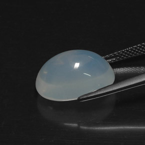 Opale di fuoco naturale bianco da 7,57 ct, trasparente, trasparente/traslucido