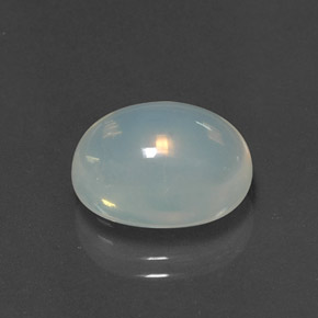 Opale di fuoco naturale bianco da 5,60 ct, taglio ovale, trasparente