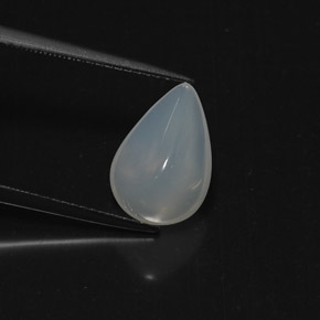 Opale di fuoco naturale bianco da 3,21 ct, trasparente, trasparente/traslucido