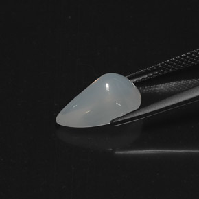 Opale di fuoco naturale bianco da 3,21 ct, trasparente, trasparente/traslucido
