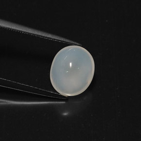 Opale di fuoco naturale bianco da 2,24 ct, trasparente, trasparente/traslucido