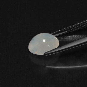 Opale di fuoco naturale bianco da 2,24 ct, trasparente, trasparente/traslucido