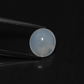 Opale di fuoco naturale bianco da 2,09 ct, taglio ovale, trasparente