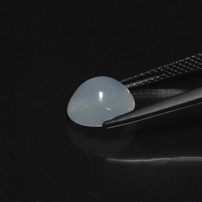 Opale di fuoco naturale bianco da 2,09 ct, taglio ovale, trasparente