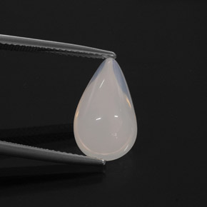 Opale di fuoco naturale bianco da 5,01 ct, trasparente, trasparente/traslucido