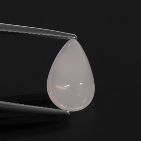 Opale di fuoco naturale bianco da 3,15 ct, trasparente, trasparente/traslucido
