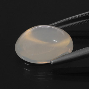 Opale di fuoco Bianco Giallo naturale da 5.30 ct, Trasparente, Trasparente/Traslucido