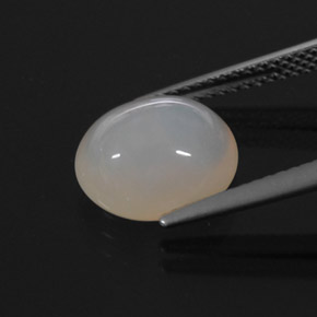 Opale di fuoco naturale bianco da 3,08 ct, trasparente, trasparente/traslucido