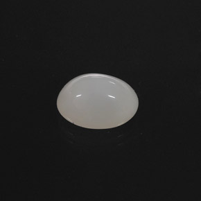 Opale di fuoco naturale bianco da 4,31 ct, taglio ovale, traslucido