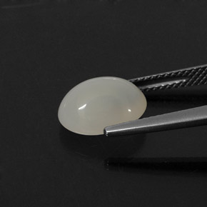 Opale di fuoco naturale bianco da 2,63 ct, trasparente, trasparente/traslucido