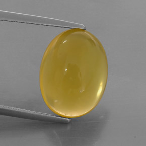 Opale di fuoco naturale giallo da 7,92 ct, trasparente, trasparente/traslucido