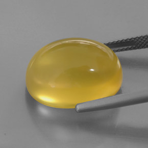 Opale di fuoco naturale giallo da 14,60 ct, trasparente, trasparente/traslucido