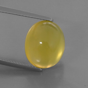 Opale di fuoco naturale giallo da 6,91 ct, trasparente, trasparente/traslucido