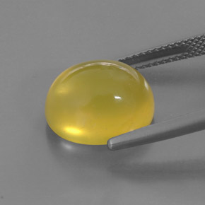 Opale di fuoco naturale giallo da 6,91 ct, trasparente, trasparente/traslucido