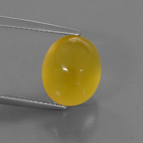 Opale di fuoco naturale giallo da 5,30 ct, trasparente, trasparente/traslucido