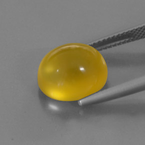 Opale di fuoco naturale giallo da 5,30 ct, trasparente, trasparente/traslucido