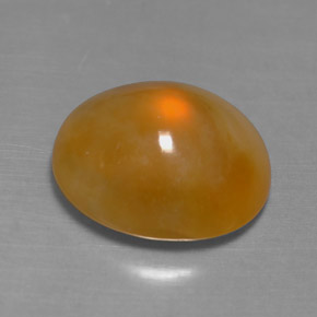 Opale di fuoco Giallo-arancione naturale da 4.87 ct, Trasparente, Trasparente/Traslucido