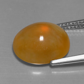 Opale di fuoco Giallo-arancione naturale da 4.87 ct, Trasparente, Trasparente/Traslucido