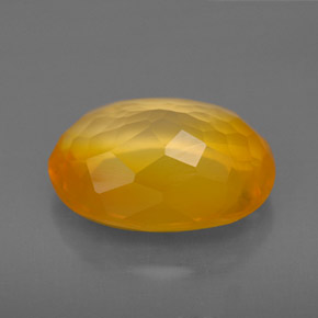 Opale di fuoco Giallo-arancione naturale da 5.11 ct, Trasparente, Trasparente/Traslucido