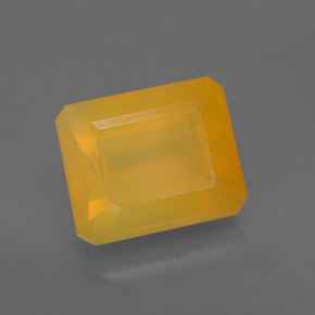 Opale di fuoco naturale giallo da 5,30 ct, trasparente, trasparente/traslucido