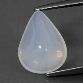 Opale di fuoco naturale bianco da 2,79 ct, trasparente, trasparente/traslucido
