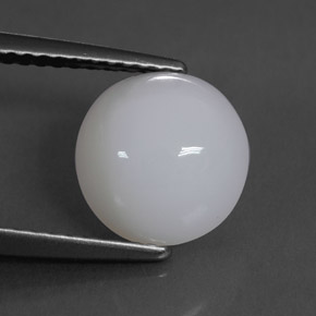Opale di fuoco naturale bianco da 2,25 ct, taglio ovale, traslucido