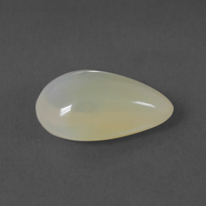 Opale di fuoco naturale bianco da 2,29 ct, trasparente, trasparente/traslucido