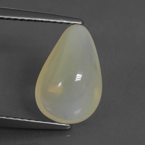 Opale di fuoco naturale bianco da 2,29 ct, trasparente, trasparente/traslucido