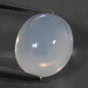 Opale di fuoco naturale bianco da 4,96 ct, trasparente, trasparente/traslucido