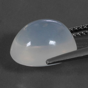 Opale di fuoco naturale bianco da 4,96 ct, trasparente, trasparente/traslucido