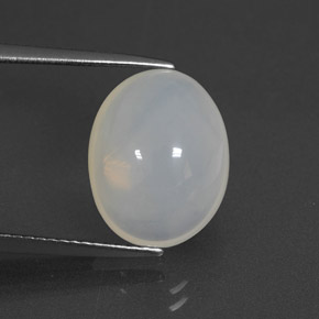 Opale di fuoco naturale bianco da 5,67 ct, trasparente, trasparente/traslucido