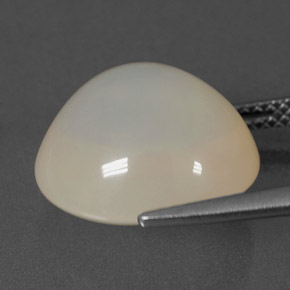 Opale di fuoco naturale bianco da 8,68 ct, trasparente, trasparente/traslucido