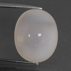 Opale di fuoco naturale bianco da 4,74 ct, trasparente, trasparente/traslucido
