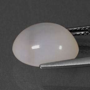 Opale di fuoco naturale bianco da 4,74 ct, trasparente, trasparente/traslucido