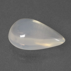 Opale di fuoco naturale bianco da 4,07 ct, taglio a pera, trasparente