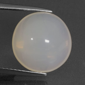 Opale di fuoco naturale bianco da 7,55 ct, trasparente, trasparente/traslucido