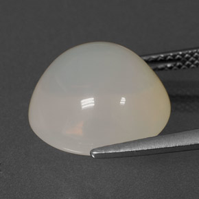 Opale di fuoco naturale bianco da 7,55 ct, trasparente, trasparente/traslucido