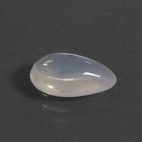 Opale di fuoco naturale bianco da 1,77 ct, taglio a pera, trasparente