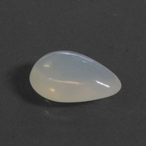 Opale di fuoco naturale bianco da 2,33 ct, taglio a pera, trasparente