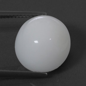 Opale di fuoco naturale bianco da 7,70 ct, taglio a cuscino, opaco