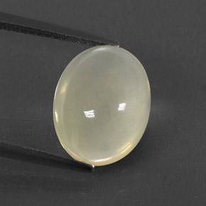 Opale di fuoco naturale bianco da 2,75 ct, taglio ovale, trasparente