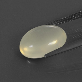 Opale di fuoco naturale bianco da 2,75 ct, taglio ovale, trasparente