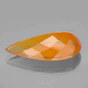Opale di fuoco naturale arancione da 7,48 ct, trasparente, trasparente/traslucido