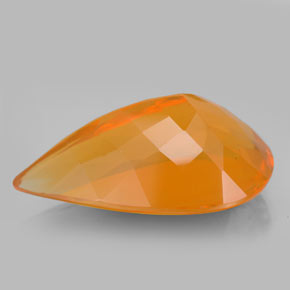Opale di fuoco naturale arancione da 16,10 ct, trasparente, trasparente/traslucido
