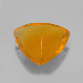 Opale di fuoco naturale arancione da 8,88 ct, trillion, trasparente