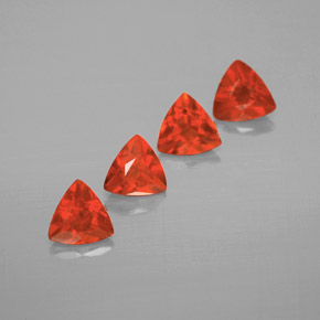Opale di fuoco naturale arancione da  ct, trillion, trasparente