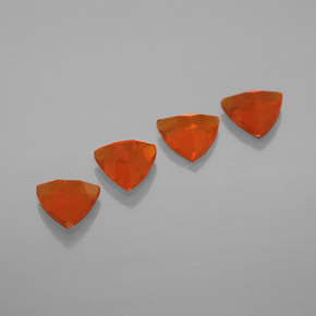 Opale di fuoco naturale arancione da  ct, trillion, trasparente