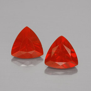 Opale di fuoco naturale arancione da  ct, trillion, trasparente